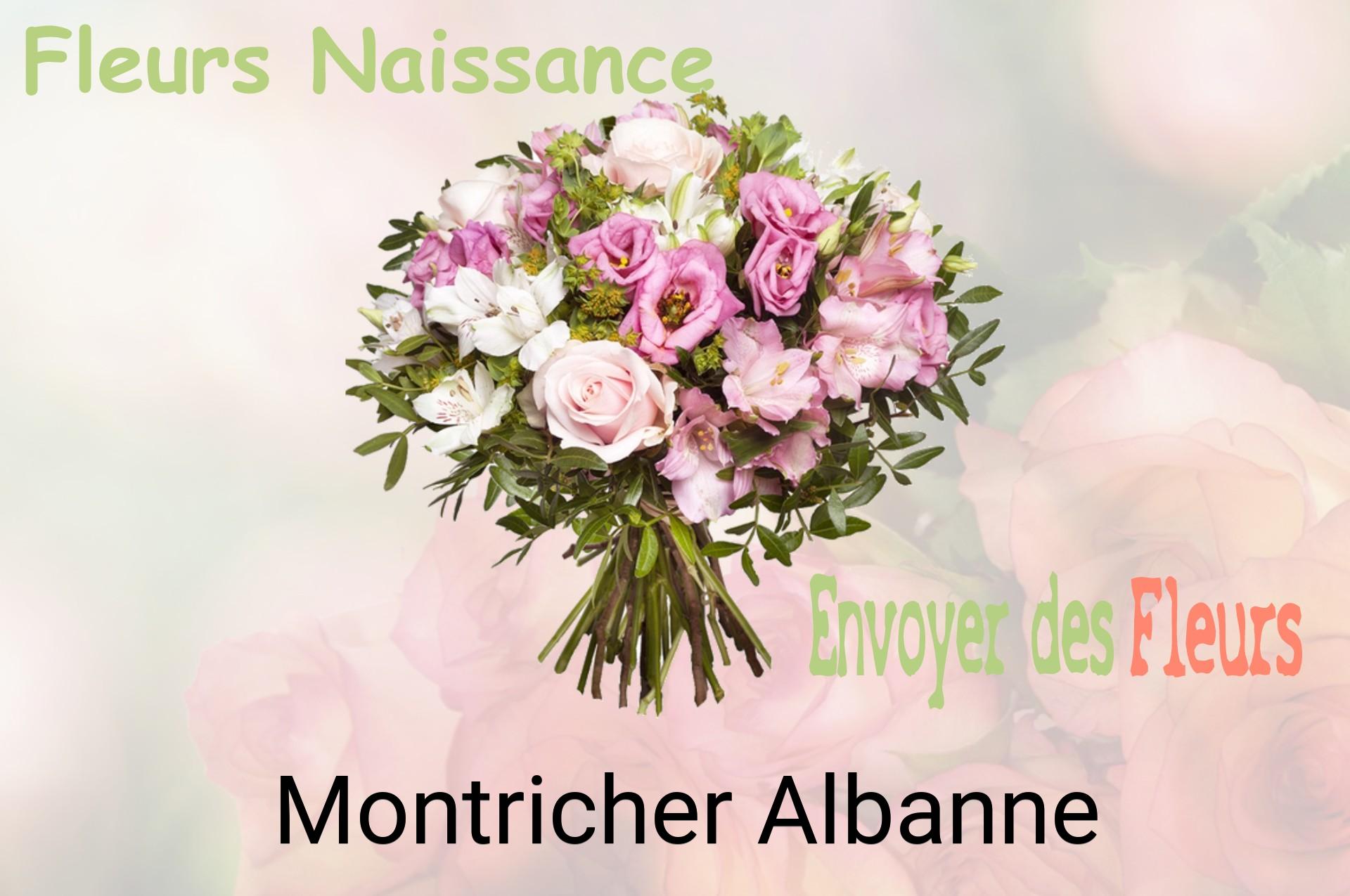 Bouquet de fleurs de naissance livré à Montricher-Albanne