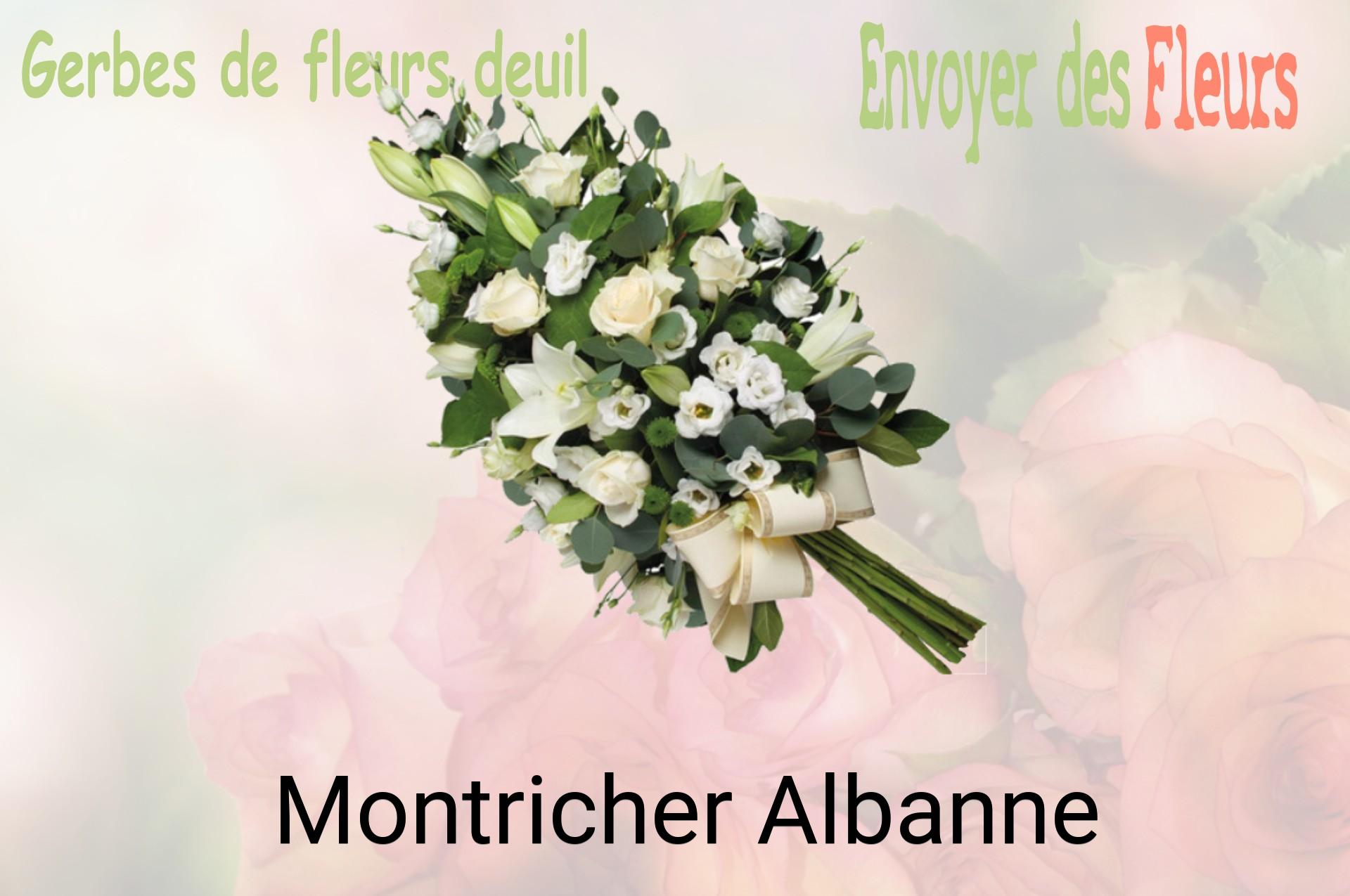 Gerbe de fleurs de deuil livrée à Montricher-Albanne
